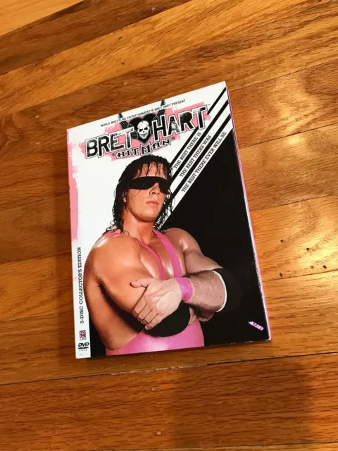 Wwe Bret Hart Hitman Dvd Set 3 Discs Wwf Wrestling
