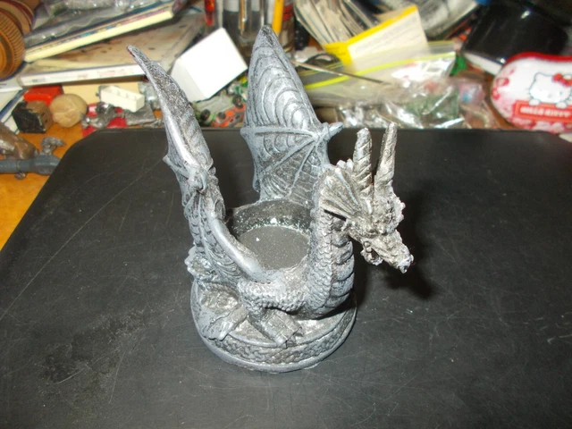 Medieval Dragon Tea Light Candle Holder