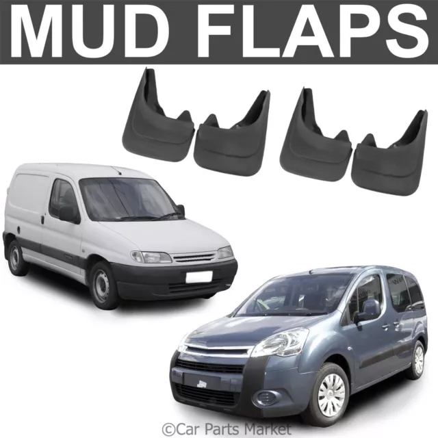 Mud Flaps Splash guard for Citroen Berlingo mudguard front and rear set of 4x