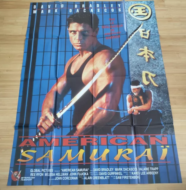 Affiche Cinema 120x160 Américan Samurai David Bradley mark dacascos