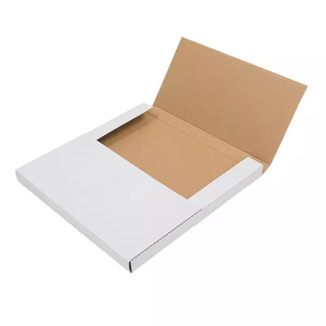 100 LP Record Album Mailer Book Box Mailers 12.5" x 12.5" x 1/2" or 1" White US