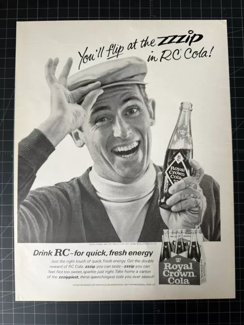 Vintage 1965 Royal Crown Cola Print Ad