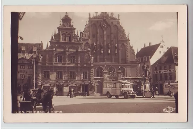 Riga  Melngalvju nams  ca.  1941  Lettland  Fotokarte  Livland  Vidzeme