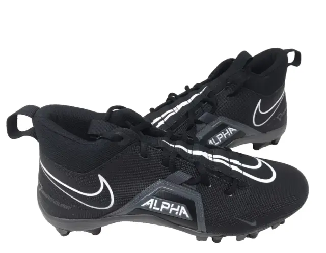 Nike Men's Alpha Menace Varsity 3 Blk Football Cleats Size:9.5 #CV0586-010 100LM