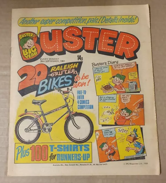 Buster 26th September 1981 - UK Paper Comic
