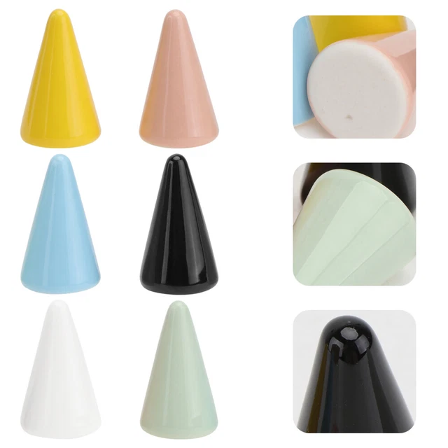 Estante de anillo cónico de 6 piezas soporte de joyería simple Práctico anillo disp
