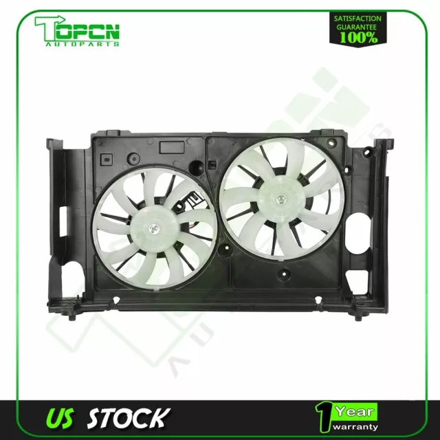 Radiator Condenser Cooling Fan Assembly For 2012 2013 2014 2015 Toyota Prius V