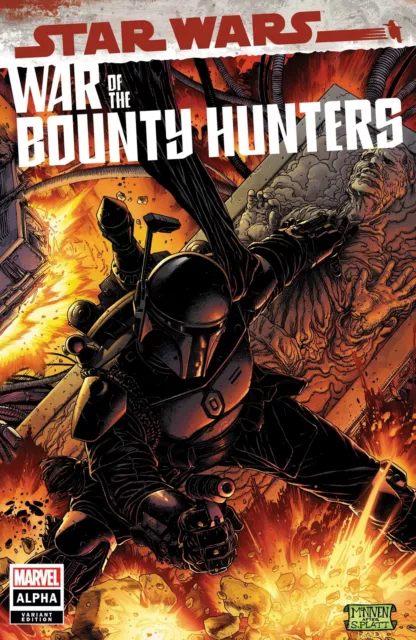 Star Wars War of the Bounty Hunters Alpha #1 Black Armor Variant Comic Book NM