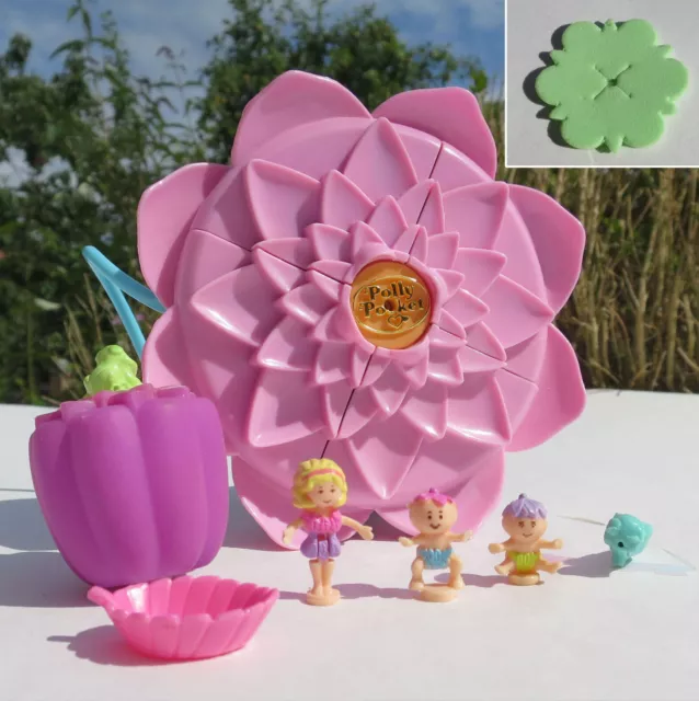 Mini Polly Pocket Fountain Fantasy 100% Komplett Seerose Baby Bluebird Vintage