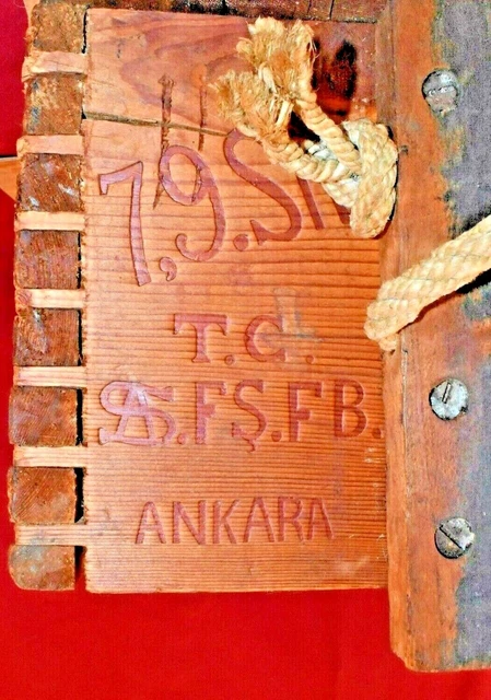 Explosives Crate c.1943. Rope Handles, 19 in Wide x 11 Deep x 9 Tall 9