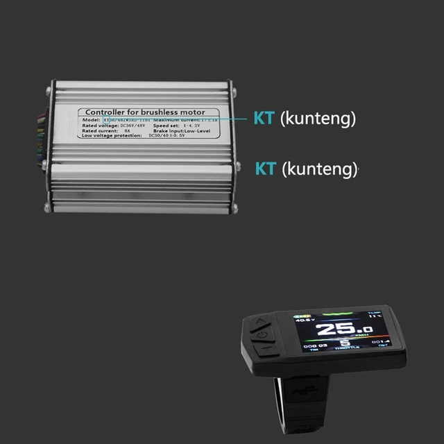 Kit Conversion Vélo électrique KD986 – écran LCD + Contrôleur 48V – 250W à 1000W – Neuf