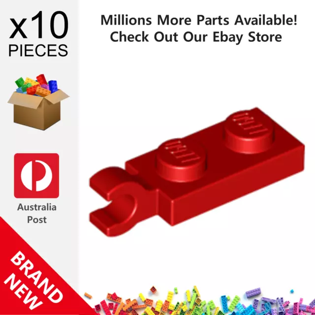 10x Genuine LEGO™ - Modified 1 x 2 with Clip on End Plates - 63868 42923 New
