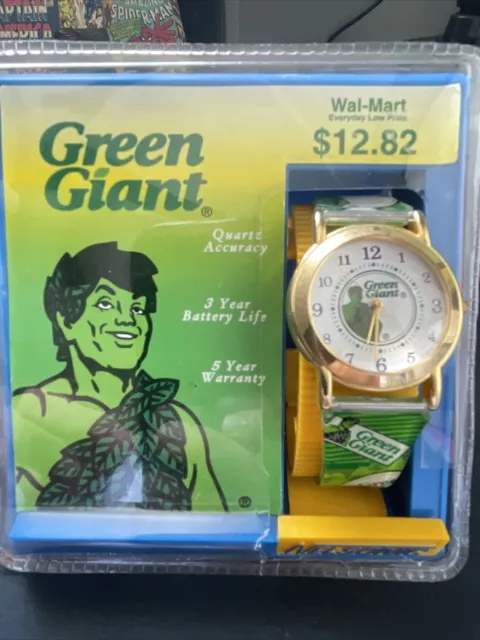 Vintage 1997 Nelsonic Pillsbury Company Green Giant Watch New Battery