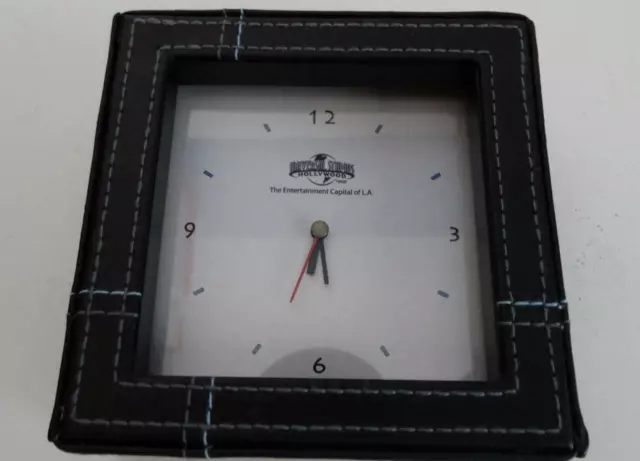 Clock with Black Leather Case by Leed's Universal Studios New In Box