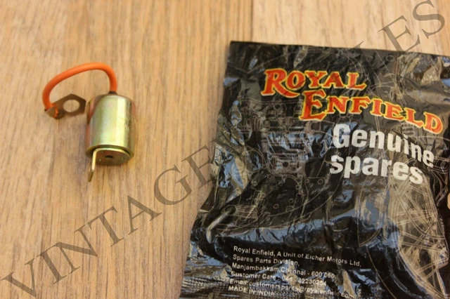 Royal enfield bullet lucas 12 volt condenser unit #141812. Genuine part