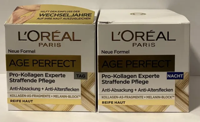 Loreal Age Perfect Tag & Nacht Creme -Straffende Pflege- für Reife Haut 50ml Neu