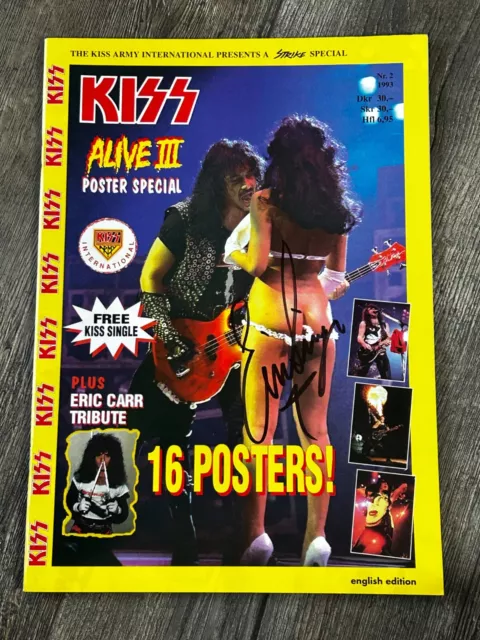 KISS Vintage Fanzine Magazine KISS STRIKE Poster Special ERIC SINGER SIGNED