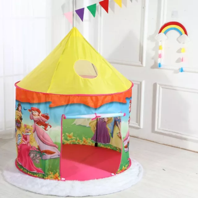 KIDS POP UP Play TENT Girls PRINCESS Boys Heroes (INDOOR / OUTDOOR) Castle Theme