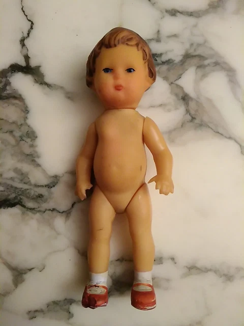 Bébés antiques en porcelaine de biscuit allemande dans une boîte