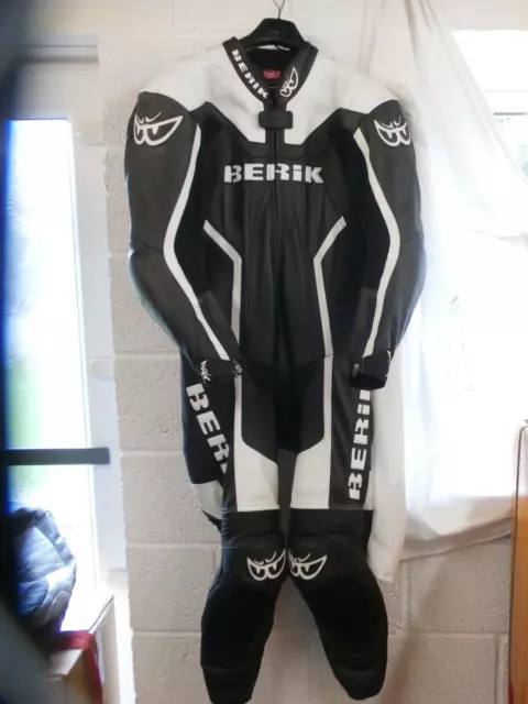 Berik One piece motorcycle leathers. Size tag 42