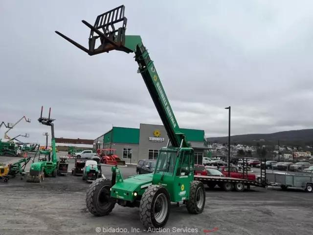 2015 Skytrak 6042 6,000 lb Telescopic Reach Forklift Telehandler Cab Aux bidadoo