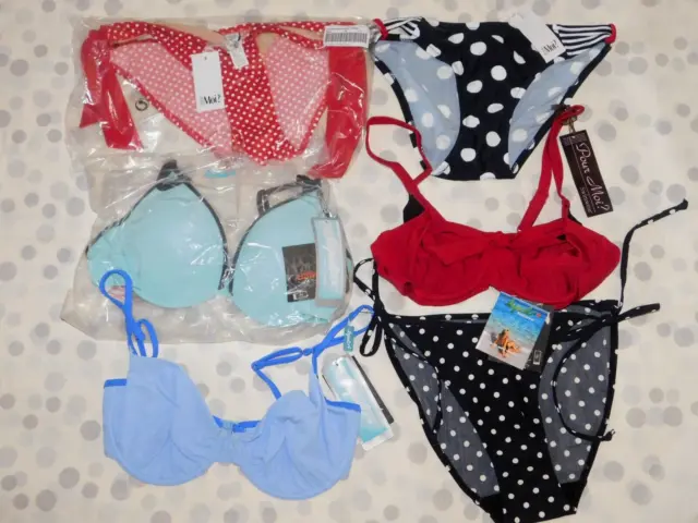 JOB LOT 25 x PREMIUM SWIMWEAR TOPS & BOTTOMS LEPEL & POUR MOI 2kg ALL BNWT