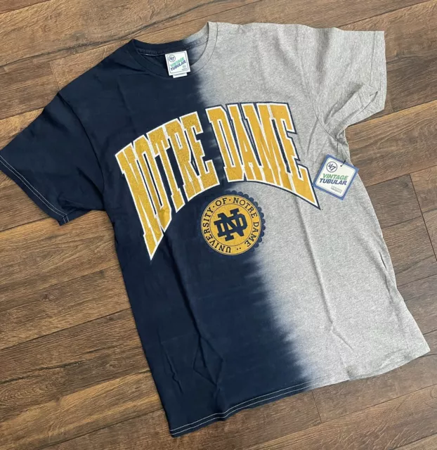 47' Brand Vintage Tubular Notre Dame Tie Dye T-Shirt Medium