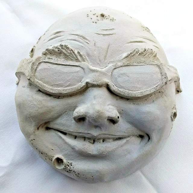 Handmade 7" Classic Moon Face Wall Decor, a Unique Touch for Any Home or Garden