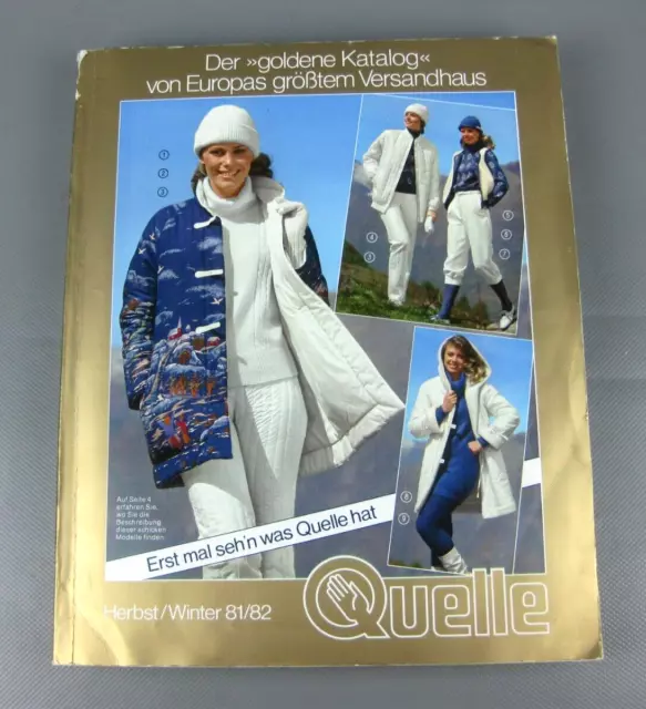 alter Quelle Katalog Herbst/Winter 1981/82 Versandhauskatalog 989 Seiten Vintage