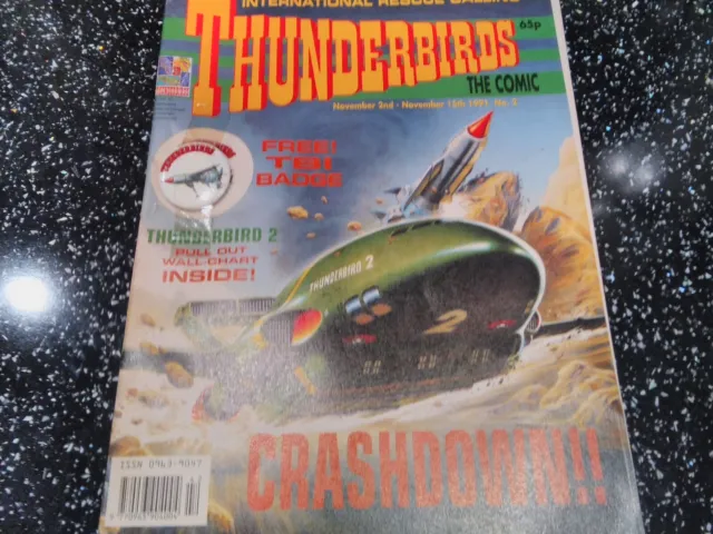 Thunderbirds Comic Issue No 2 + Free Gift & Pullout (1991 - VGC) Gerry Anderson