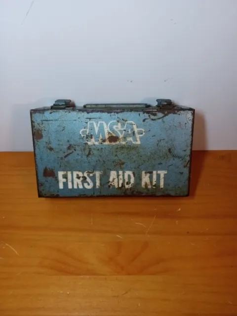 Vintage Mine Safety Appliances MSA 10 Unit First Aid Kit Pittsburgh