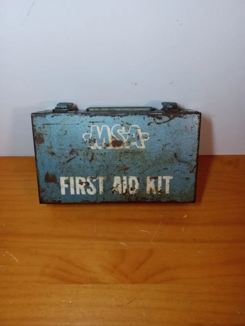 Vintage Mine Safety Appliances MSA 10 Unit First Aid Kit Pittsburgh