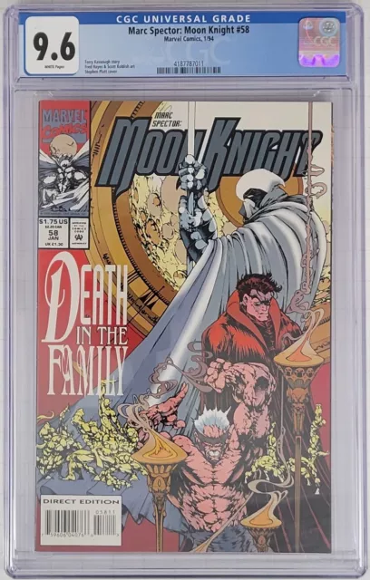 CGC 9.6 High Grade == 1993 Moon Knight #58 / Stephen Platt Cover / Free Ship