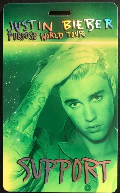 Justin Bieber Backstage Pass Laminate SUPPORT