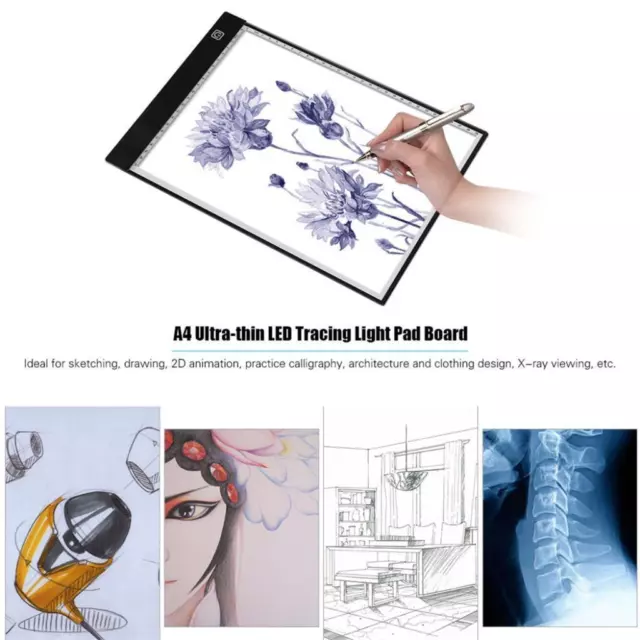 A4 LED Graphic Tablet Writing Painting Light Box Tracing Board Copy