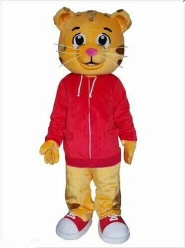 Mascot costume tiger orange red Christmas party floral dress adult gift