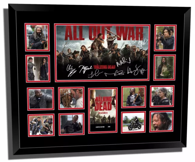 The Walking Dead Season 8 All Out War Signed Limited Edition Framed Memorabilia