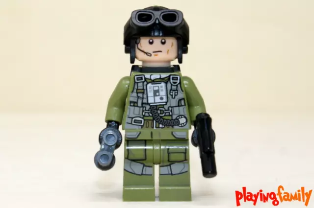 LEGO SUPER HEROES, Elite Soldat und Pilot, Figur aus LEGO®-Teilen - MOC, Soldier