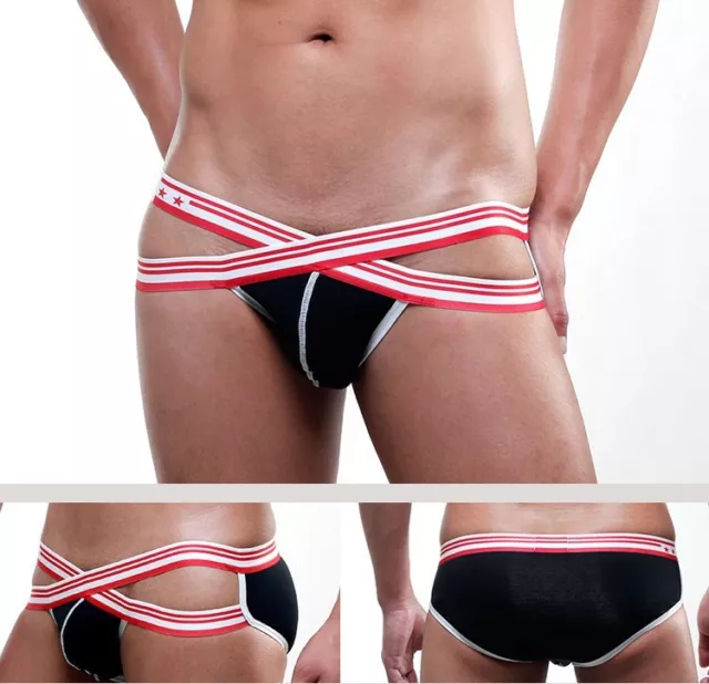 String Slip Rouge Jockstrap Sexy Homme Underwear Thong Man Men 2