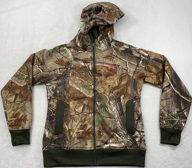 Under Armour Sweatshirt Hoodie Women's Size S ColdGear Real Tree Camo