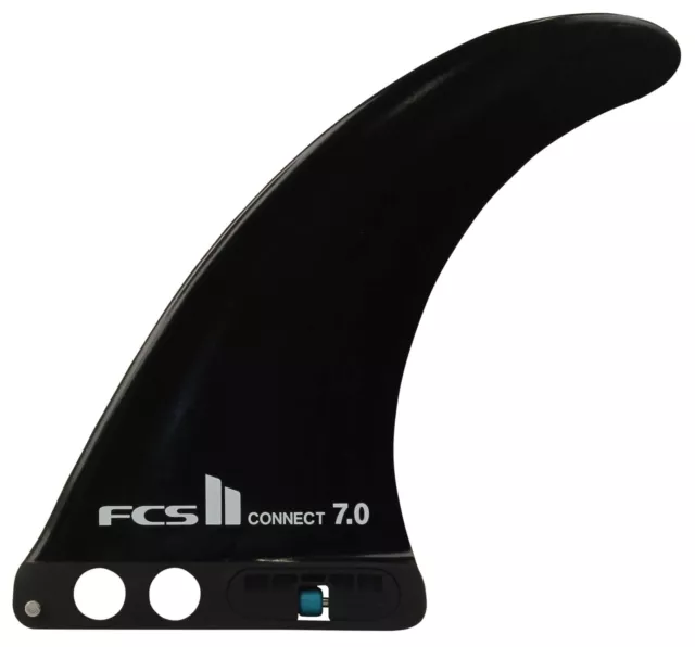 FCS II Connect 7" Longboard Fin - Black - New