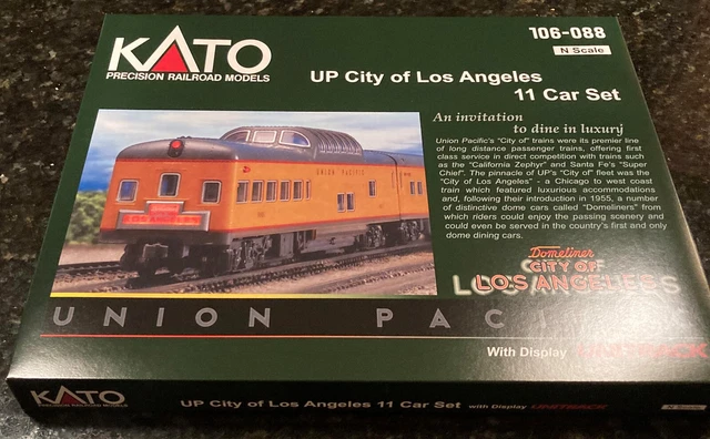 Kato 106088 N Scale Union Pacific "City Of Los Angeles" 11 Car Set 106-088