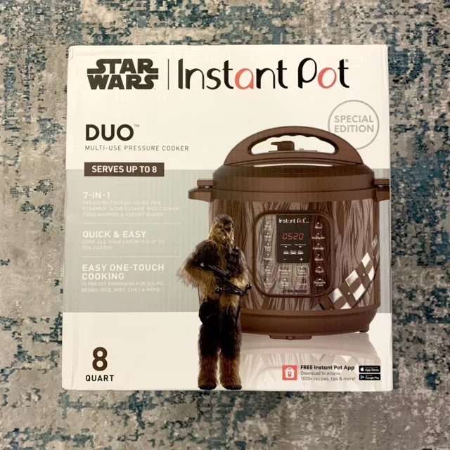 STAR WARS INSTANT Pot Duo 8 Qt Pressure Cooker ~ Chewbacca ~ RARE! NEW OPEN  BOX $154.99 - PicClick