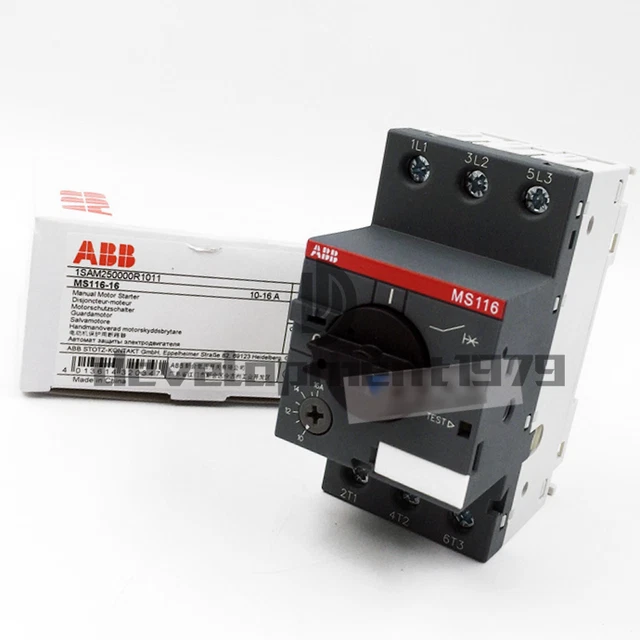 Un nuovo avviamento motore manuale ABB MS116-16 10-16A 1SAM250000R1011