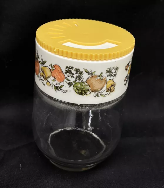 1 Vintage GEMCO "SPICE OF LIFE" DIAL LID  SHAKER JAR Salt Or Pepper USA