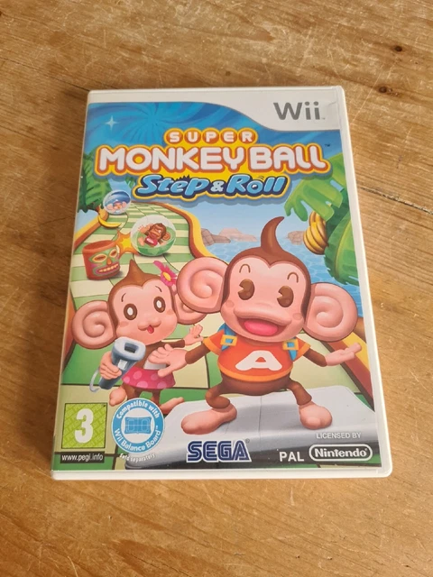 Jeu Wii Super Monkey Ball Step And Roll - Version FR, Neuf Sous Blister - Aventure Et Fun En Famille