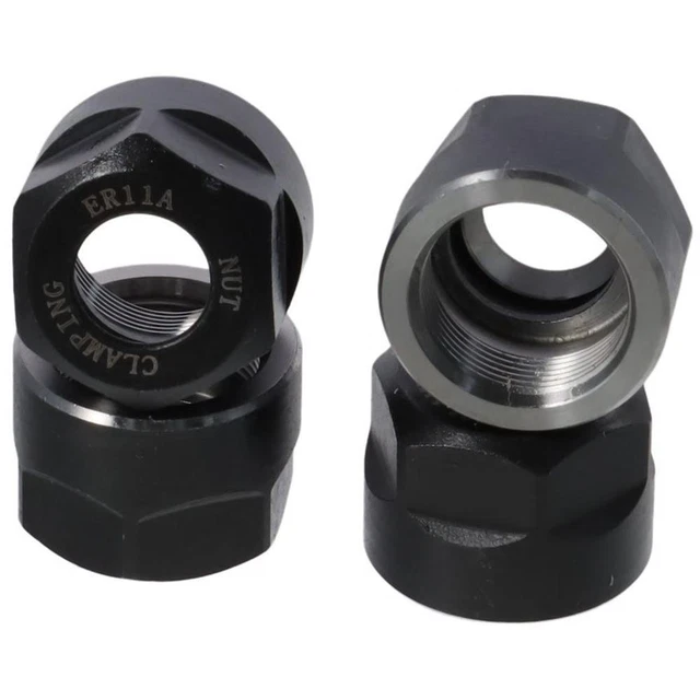 CNC ER11-A TYPE Black Hex Nuts Replacemen Thread Collet Clamping ...