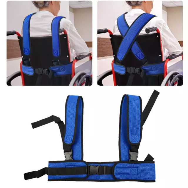 Rollstuhl-Sicherheitsgurt für ältere Menschen, Schultergurte, verstellbarer