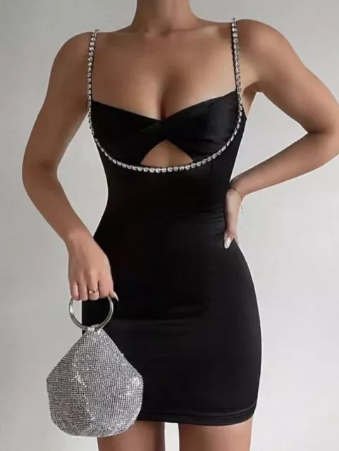 abito da donna vestito elegante nero abiti da sera vestiti sexy con perline