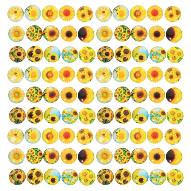 vintage glass mosaic tiles for crafts Photo Dome Flatback Tiles Half Round Tiles